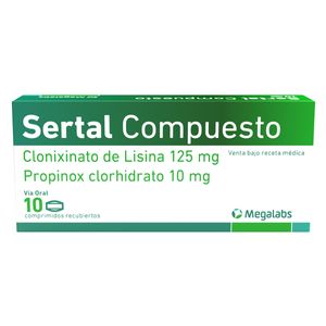 Sertal Compuesto Lisina/propinox 125/10 Mg X 10 Comp