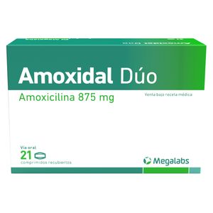 Amoxidal Duo Amoxicilina 875 Mg X 21 Comp