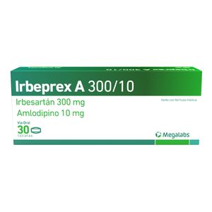 Irbeprex A Irbesartan/amlodipino 300/10 Mg X 30 Tabl