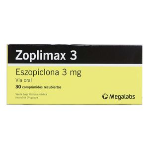 Zoplimax Eszopiclona 3 Mg X 30 Tabl