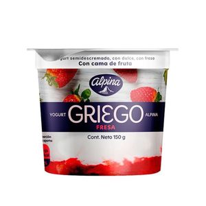 Yogurt Griego Fresa Vaso X 150 Gr