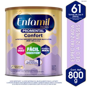 Formula Infantil Enfamil Premium Promental Confort Lata X 800 Gr