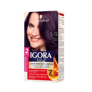 Tinte Igora Vital Kit 1-9 Negro Vino Doble