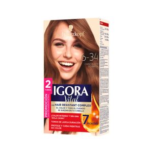 Tinte Igora Vital Kit 6-34 Chocolate Dorado Doble