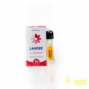Removedor Esmalte Lander Vitamina E X 55 Ml Gratis 35 Ml