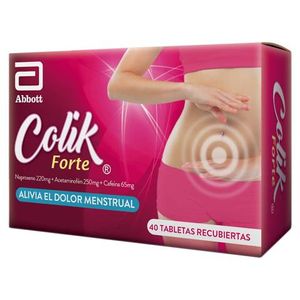 Colik Forte Acetaminofen/cafeina/naproxeno 250/65/220 Mg X 40 Tabl