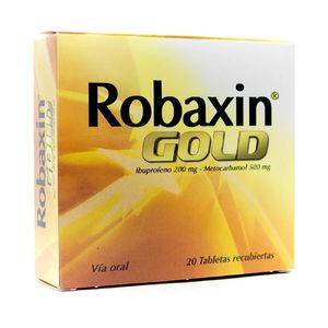 Robaxin Gold Ibuprofeno/metocarbamol 200 /500 Mg X 20 Tabl