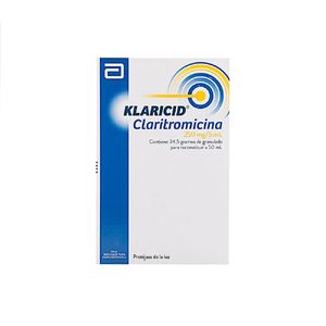Klaricid Claritromicina 250 Mg Suspension X 50 Ml