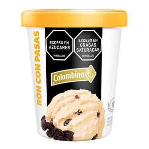 Helado Colombina Ron Pasas X 300 Grs