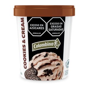 Helado Colombina Cookies Y Cream X 300 Grs