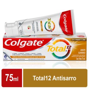 Crema Dental Colgate Total 12 Anti Sarro X 75 Ml