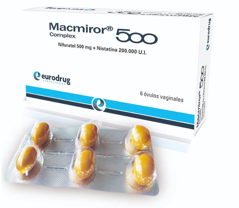 MACMIROR COMPLEX 500 MG CAJA X 6 OVL - tudrogueriavirtual