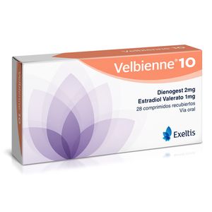 Velbienne 10 Dienogest/estradiol 2/1 Mg X 28 Comp