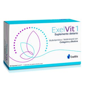 Exelvit 1 Colageno/biotina 1/1 Mcg X 28 Cap