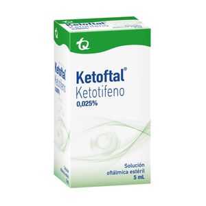Ketoftal Ketotifeno 0.025% Oftalmico X 5 Ml