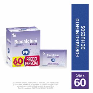 Biocalcium Plus Calcio 600 Mg X 60 Sobres Precio Especial