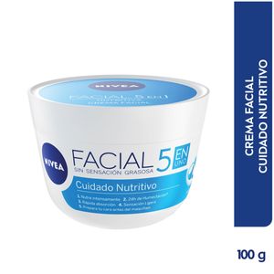 Crema Facial Nivea Cuidado Nutritivo Frasco X 100 Ml