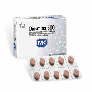 Diosmina 500 Diosmina/hesperidina 450/50 Mg X 30 Tabl