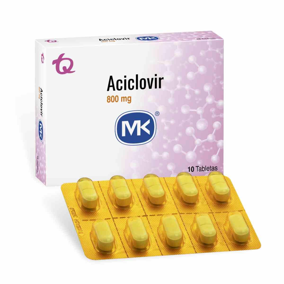 ACICLOVIR 800 MG CAJA X 10 TABL