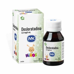 Desloratadina 2.5 Mg/5 Ml Jarabe X 60 Ml