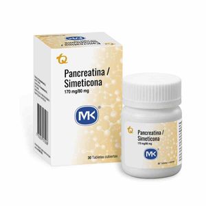 Pancreatina + Simeticona 170/80 Mg X 30 Tabl