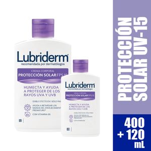 Crema Lubriderm Uv-15 X 400 Ml + 120 Ml Precio Especial