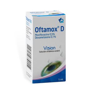 Oftamox D Moxifloxacino/dexametasona Oftalmico X 5 Ml