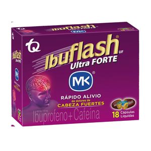 Ibuflash Ultra Forte Ibuprofeno/cafeina X 18 Cap
