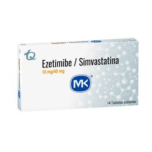 Ezetimibe + Simvastatina 10/40 Mg X 14 Tabl