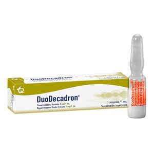 Duodecadron Dexametasona Acetato/dexametasona Fosfato 8/2 Mg Amp X 1 Ml