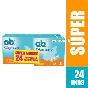 Tampon O.b Super X 16 + 8 Und Super Ahorro