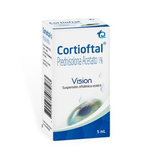 Cortioftal Prednisolona 1% Solucion Oftalmico X 5 Ml