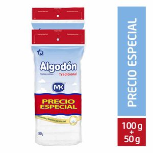 Algodon Mk Bolsa Pague 100 Lleve 150 Gr