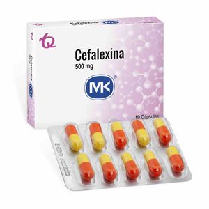Cefalexina 500 Mg X 10 Caps