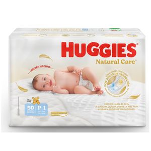 Panal Huggies Natural Care Talla P/1 X 50 Und