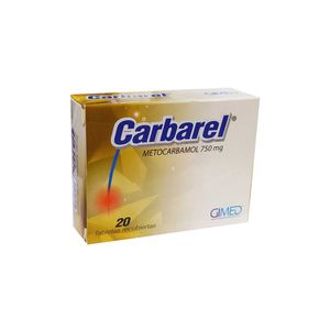 Carbarel Metocarbamol 750 Mg X 20 Tab