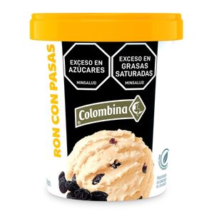 Helado Colombina Ron Con Pasas X 1 Litro