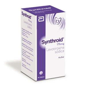Synthroid Levotiroxina 175 Mcg X 90 Tabl
