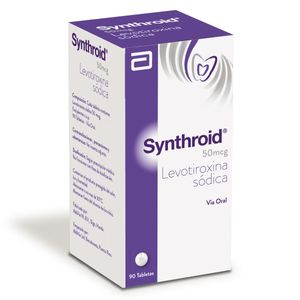 Synthroid Levotiroxina 50 Mcg X 90 Tabl
