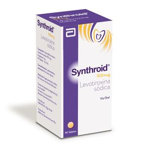 Synthroid Levotiroxina 100 Mcg X 90 Tabl