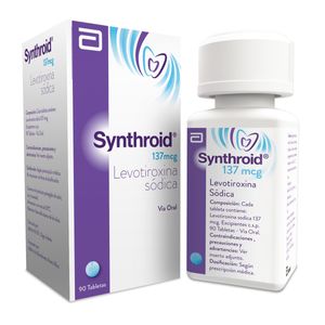 Synthroid Levotiroxina 137 Mcg X 90 Tabl