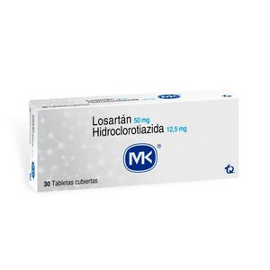 Losartan + Hidroclorotiazida 50/12.5 Mg X 30 Tabl