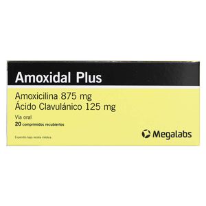 Amoxidal Plus Amoxicilina/acido Clavulanico 875/125 Mg X 20 Comp