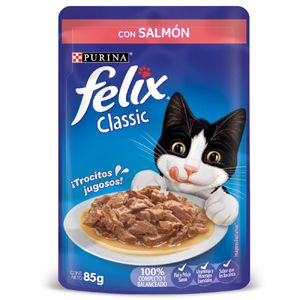 Purina Felix Con Salmon Classic Bolsa X 85 Gr