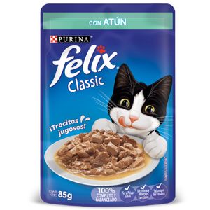 Purina Felix Con Atun Classic Bolsa X 85 Gr