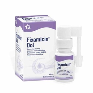 Fixamicin Dol Dexametasona/neomicina/lidocaina/polimixina Otico X 15 Ml