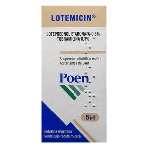 Lotemicin Loteprednol/tobramicina 0.5/0.3 % Oftalmico X 5 Ml