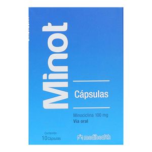 Minot Minociclina 100 Mg X 10 Cap