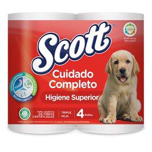 Papel Higienico Scott Cuidado Completo X 4 Unidades