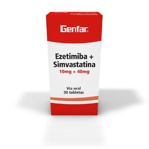 Ezetimibe + Simvastatina 10/40 Mg X 30 Tabl